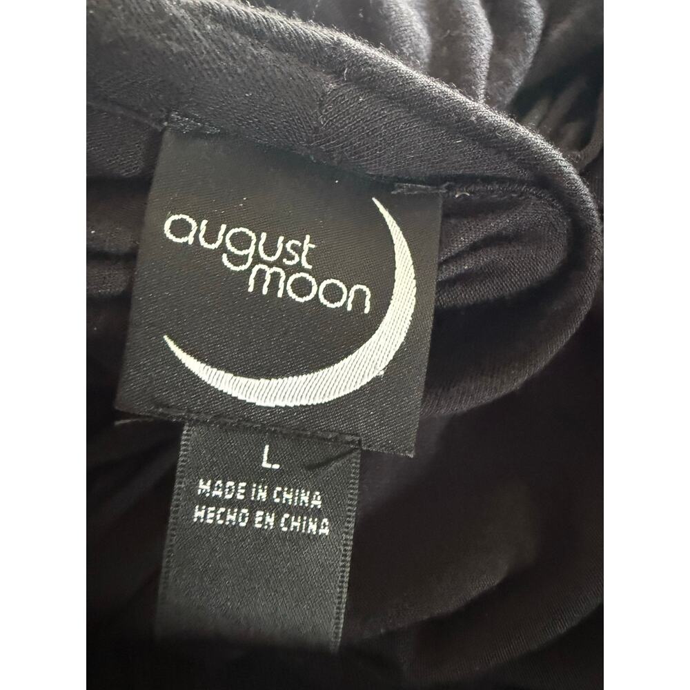 August Moon Light Weight Black Cardigan Size Large - Picture 5 of 6